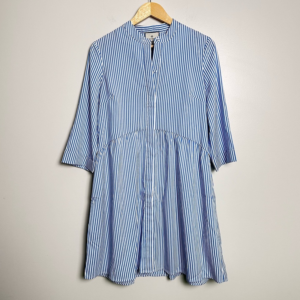 TUCKERNUCK Blue Stripe Royal Shirt Dress Various Sizes NEW - Picture 8 of 13